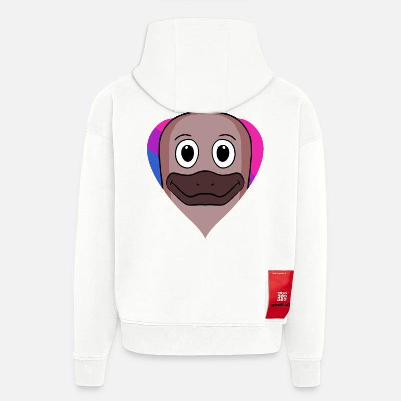 Bisexuell Schnabeltier Geschenk - Hoodie- made by SPREAD  - OFF WHITE