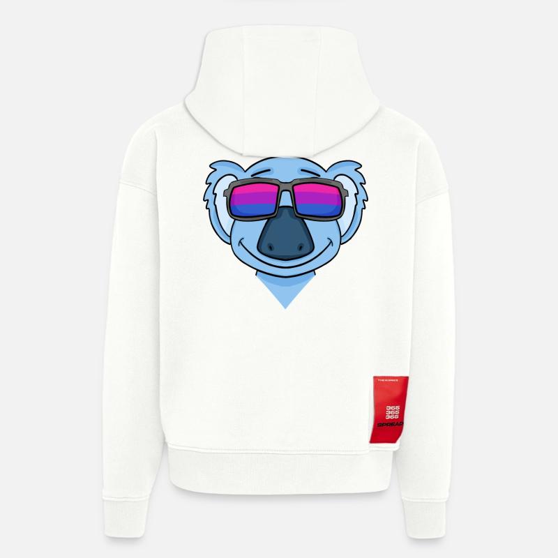 Bisexual Koala Bisexuality Gift - Hoodie- made by SPREAD - OFF WHITE
