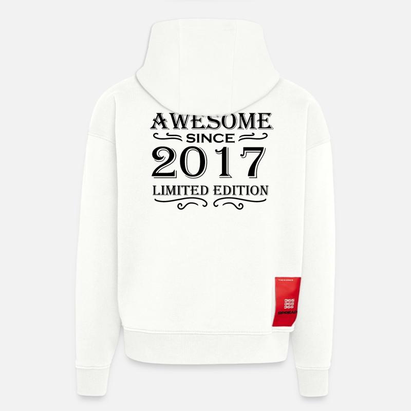 2017 - Promotion 2017 - Sweat à capuche bio épais oversize fabriqué en UE - OFF WHITE