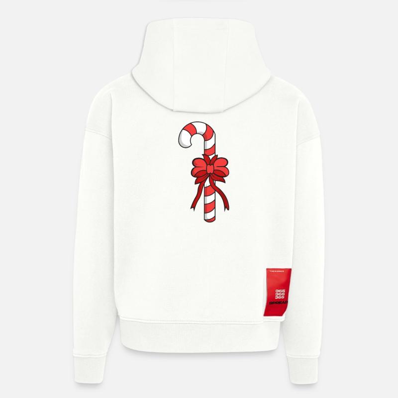 Bonbons Candy Candy - Sweat à capuche bio épais oversize fabriqué en UE - OFF WHITE
