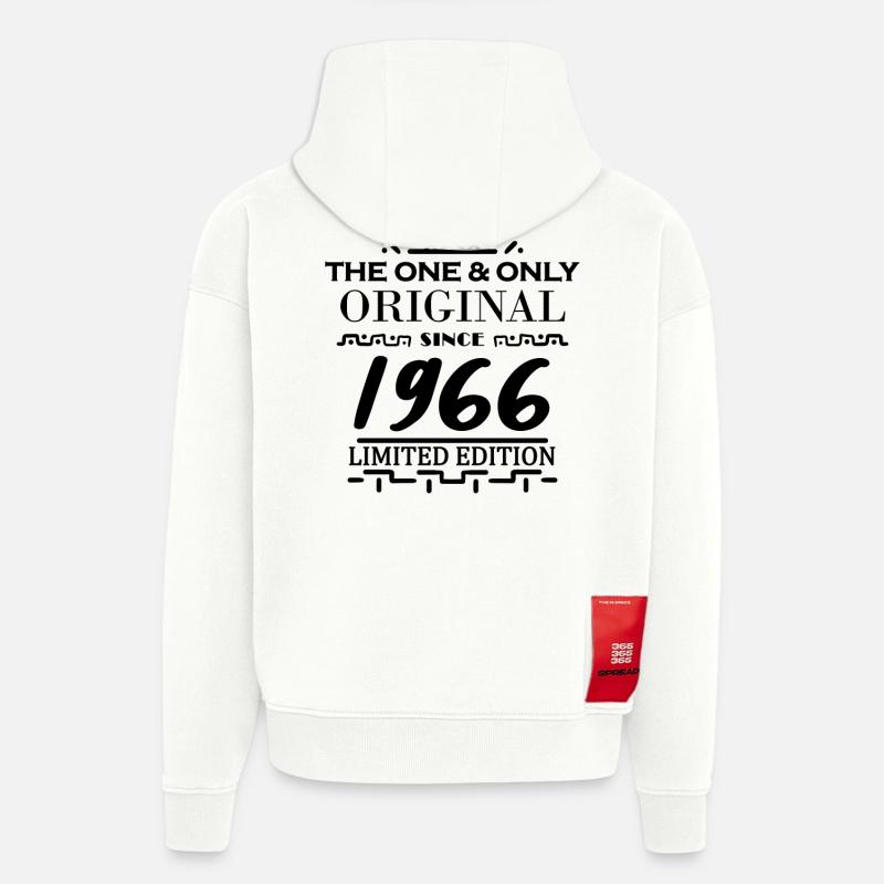 1966 - Année 1966 - Année 1966 - Sweat à capuche bio épais oversize fabriqué en UE - OFF WHITE