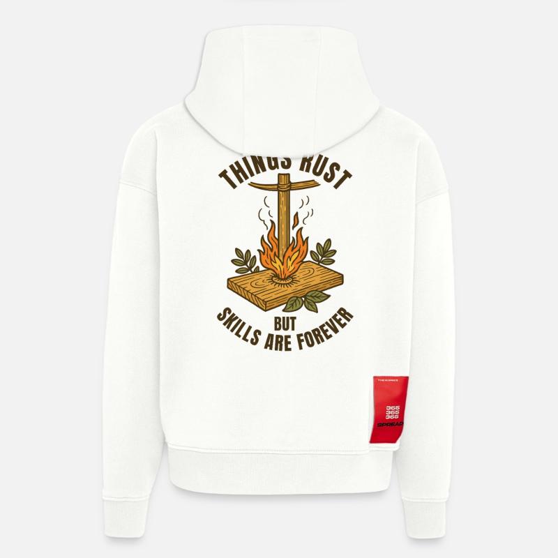 Things Rust Skills Forever Prepper Survival - Hoodie- made by SPREAD  - OFF WHITE