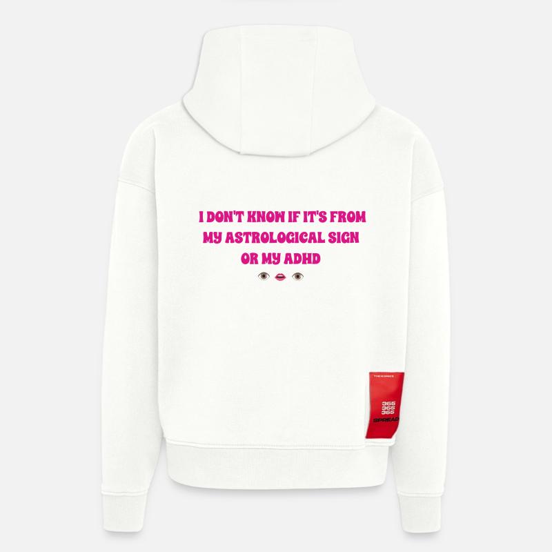 Astro ADHS mädchenhaft - Hoodie- made by SPREAD  - OFF WHITE