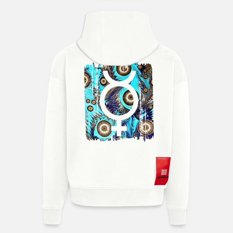 merkur e 268 - Hoodie- made by SPREAD - OFF WHITE