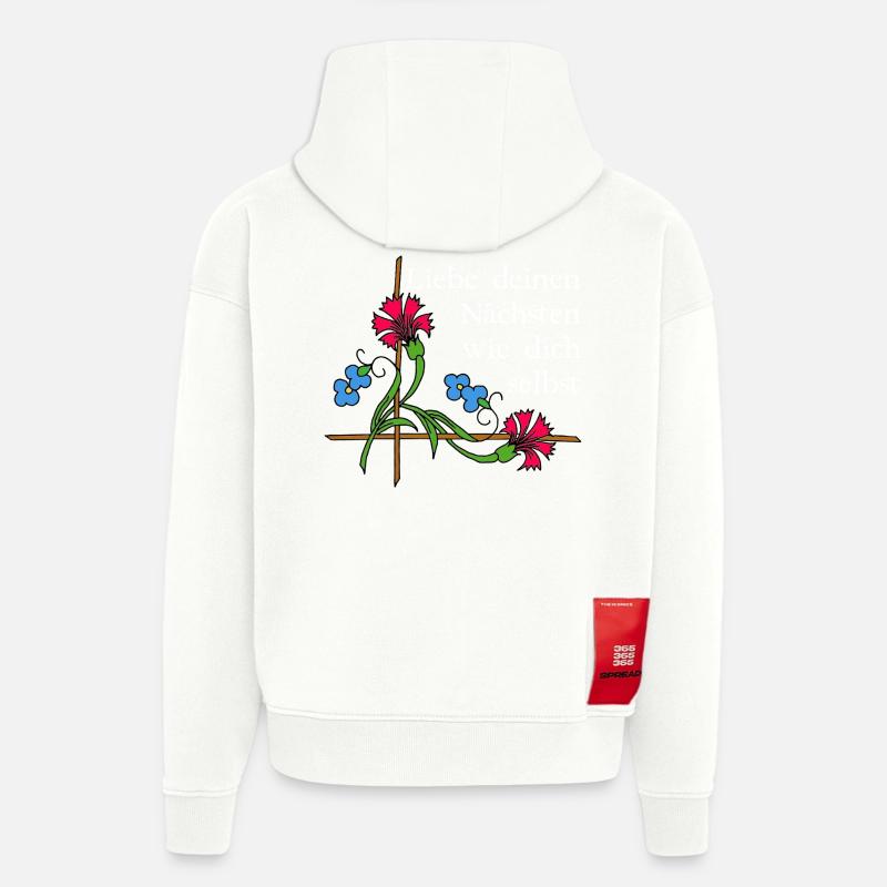Nächstenliebe 2 - Hoodie- made by SPREAD  - OFF WHITE