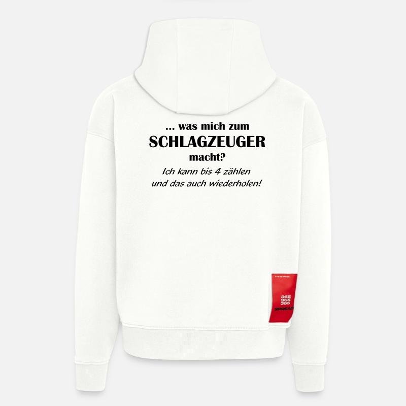 qualification de batteur 1farbig - Sweat à capuche bio épais oversize fabriqué en UE - OFF WHITE