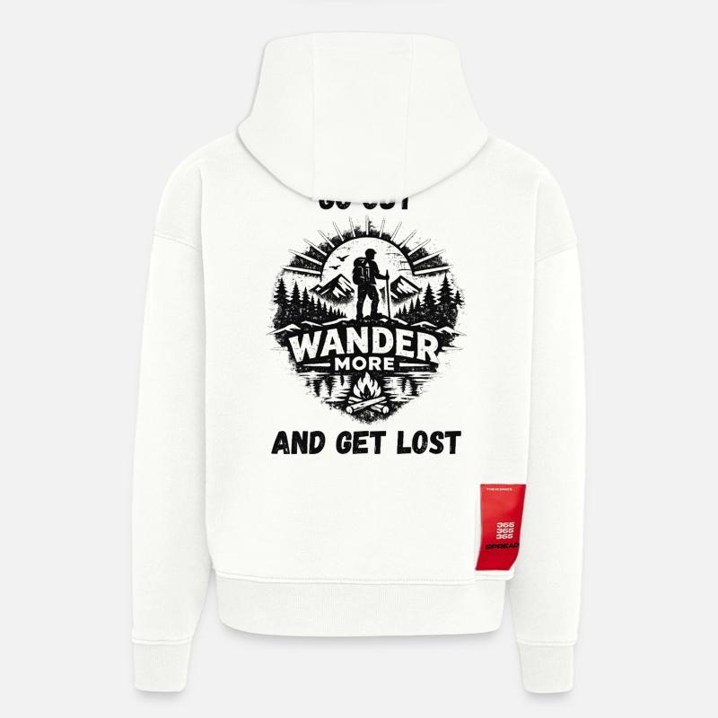 Explorer plus de contenu - Sweat à capuche bio épais oversize fabriqué en UE - OFF WHITE