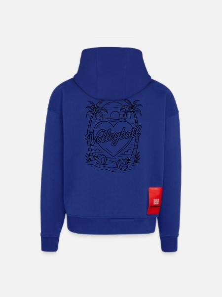 Volleyball Herz Minimalistisch - Hoodie- made by SPREAD - OFF WHITE