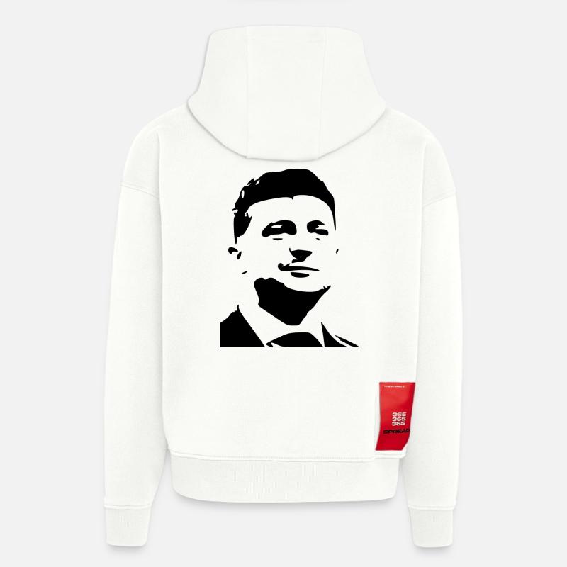 Zelensky - Sweat à capuche bio épais oversize fabriqué en UE - OFF WHITE