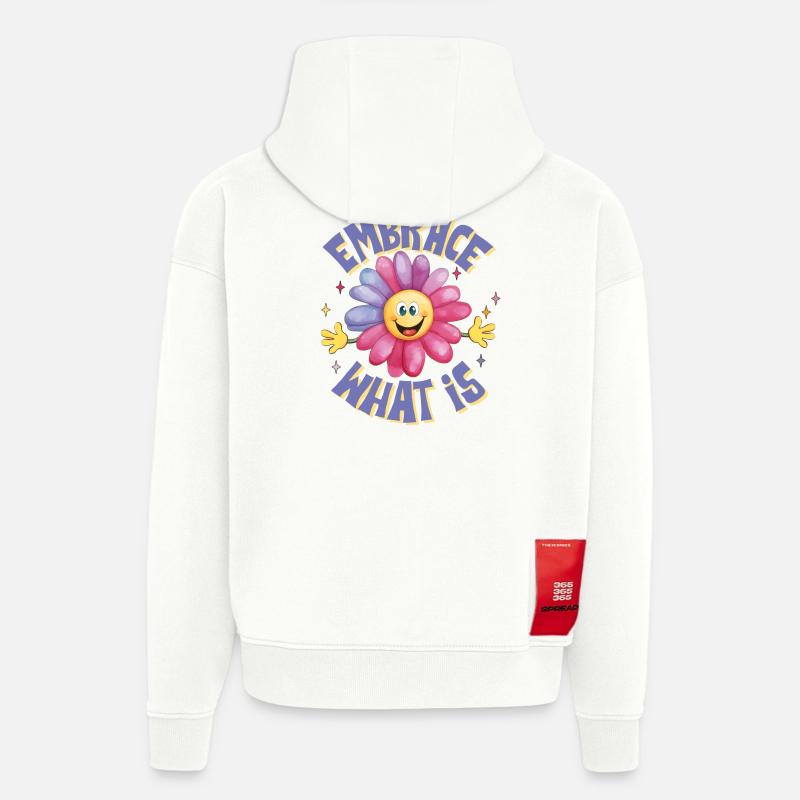 positive Einstellung, Lebensfreude, Lebensfreude - Hoodie- made by SPREAD  - OFF WHITE
