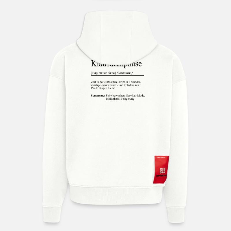 Unispruch "Exam Phase" Gift, Students - Hoodie- made by SPREAD  - OFF WHITE