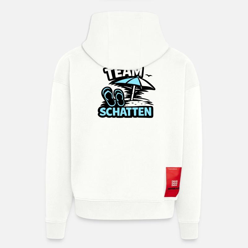 Strand Schatten FlipFlop Logo - Hoodie- made by SPREAD  - OFF WHITE