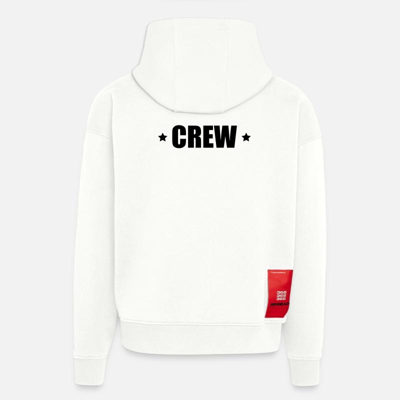 Crew mit Sterne - Hoodie- made by SPREAD  - OFF WHITE
