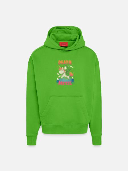 Einhorn Metal - Hoodie- made by SPREAD  - Apple Neon