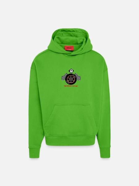 Motorsport - Hoodie- made by SPREAD  - Apple Neon