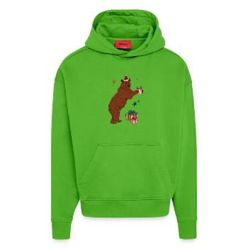 WEIHNACHTSBÄR - Hoodie- made by SPREAD  - Apple Neon - Vorne