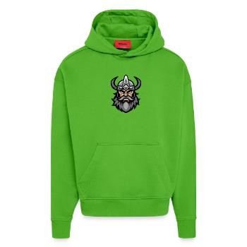 Wikinger Kopf Valhalla - Hoodie- made by SPREAD  - Apple Neon - Vorne