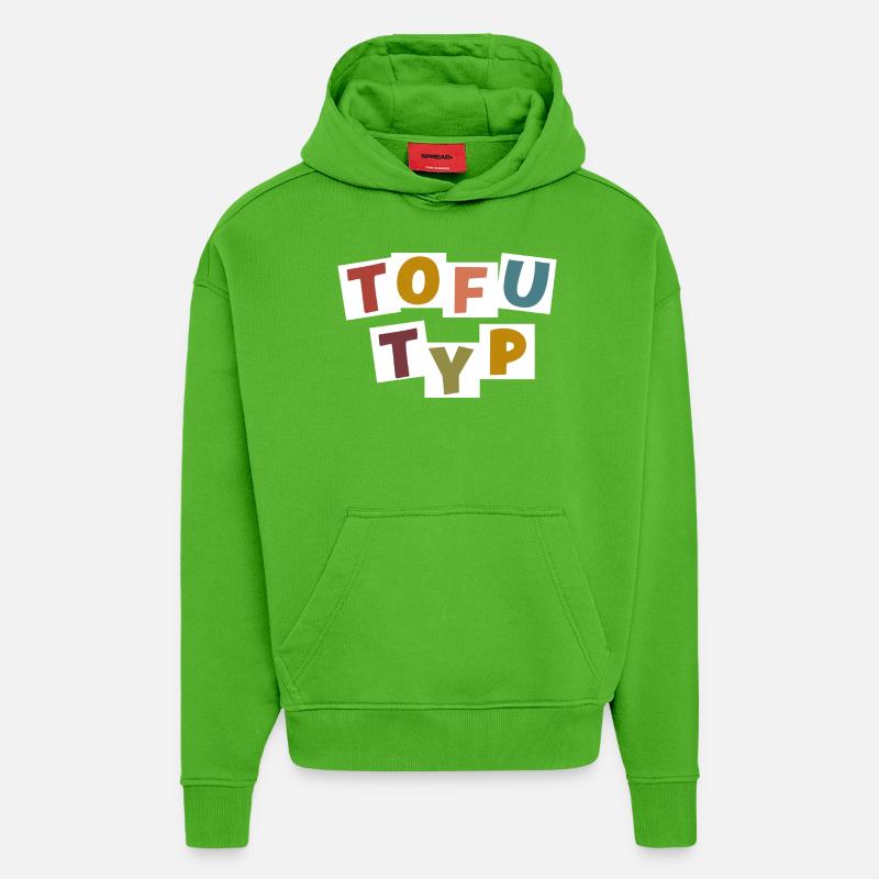 Tofu-Typ - Hoodie- made by SPREAD - Apple Neon