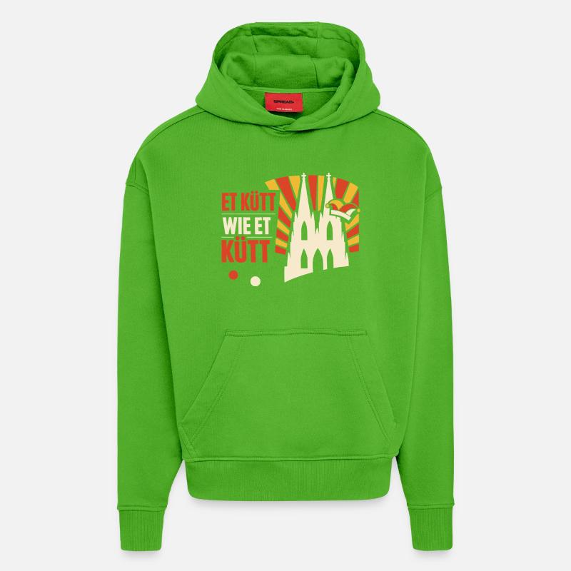 Karneval Köln Alaaf Geschenk Lustig - Hoodie- made by SPREAD  - Apple Neon