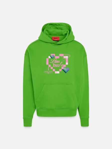 Love hurts - Hoodie- made by SPREAD - Apple Neon