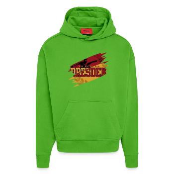 Fussball Dresden Fan Familie - Hoodie- made by SPREAD  - Apple Neon - Vorne
