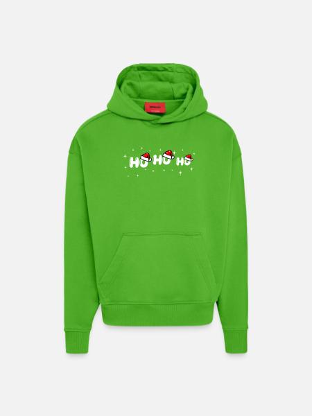 Ho Ho Ho Santa Font Design - Hoodie- made by SPREAD  - Apple Neon