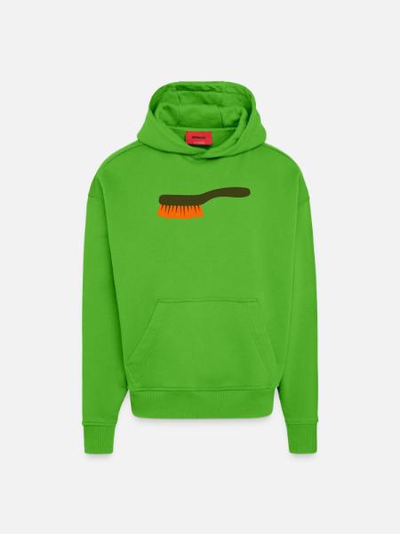 Mushroom Brush Tool Collector - Hoodie- made by SPREAD - Apple Neon