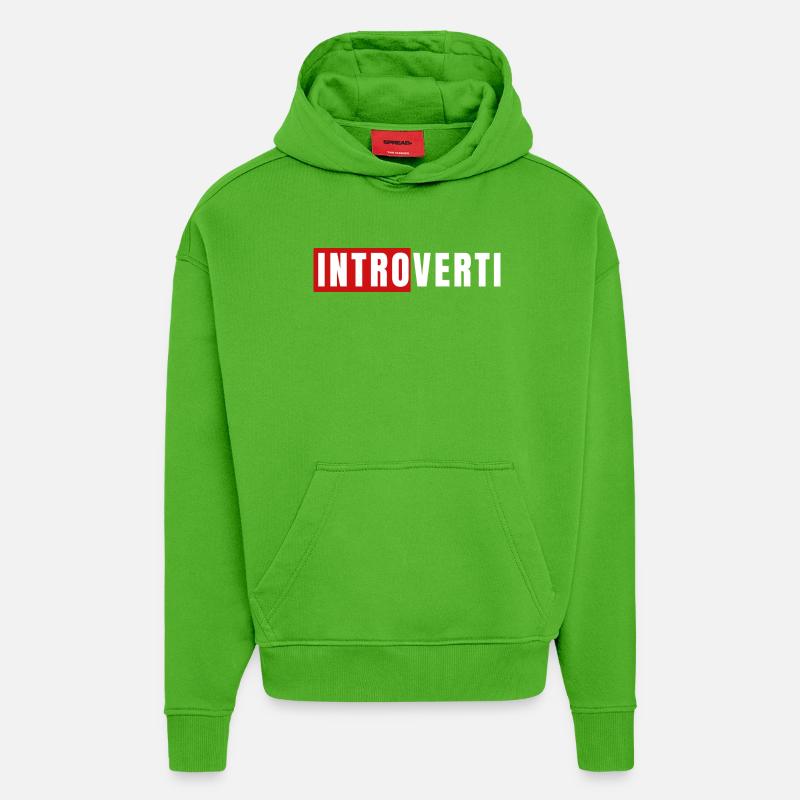 Introvertierter - Hoodie- made by SPREAD  - Apple Neon
