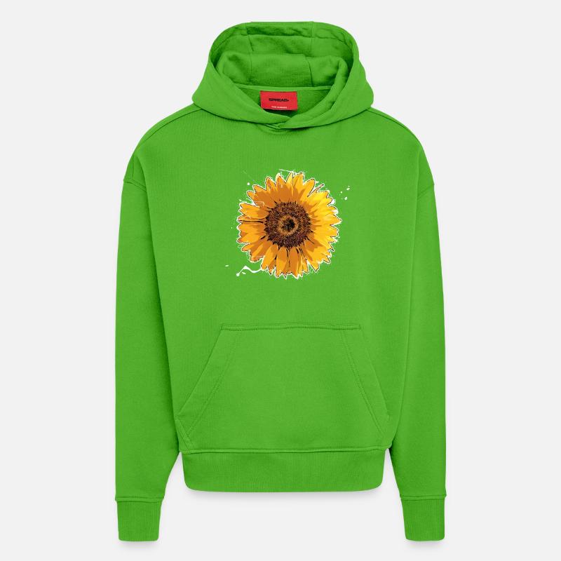 Sonnenblume - Hoodie- made by SPREAD  - Apple Neon
