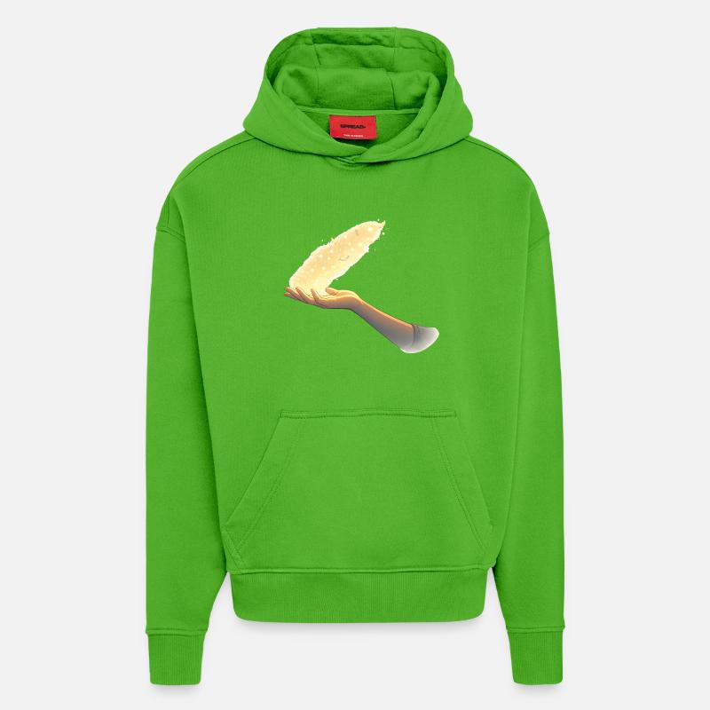 Loslassen – ein stilles Zeichen - Hoodie- made by SPREAD  - Apple Neon