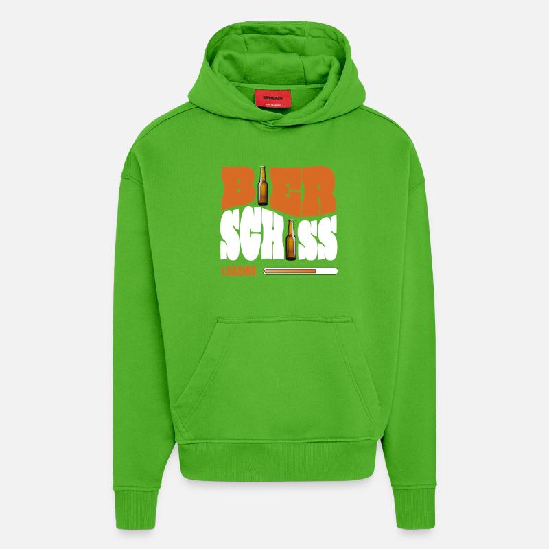 Bierschiss Loading - Hoodie- made by SPREAD  - Apple Neon