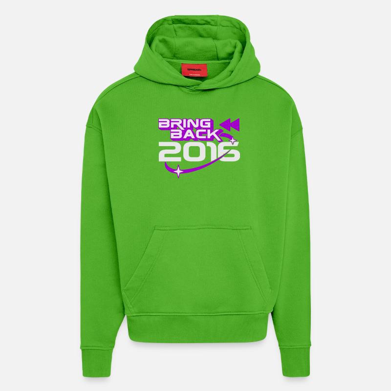 Bring 2016 Throwback Internet-Nostalgie zurück - Hoodie- made by SPREAD  - Apple Neon
