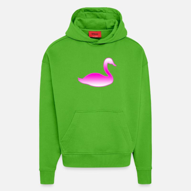 Schwan - Hoodie- made by SPREAD  - Apple Neon