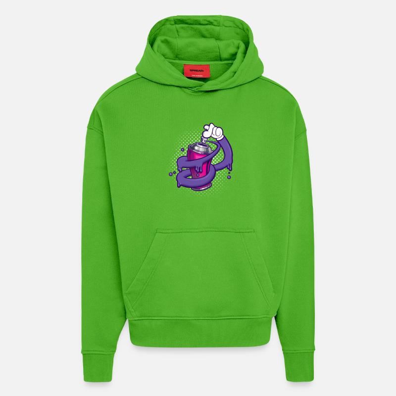 Express Myself - Hoodie- made by SPREAD  - Apple Neon