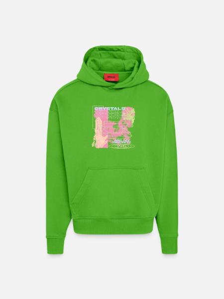 Crystals Are My Favorite Vibe - Hoodie- made by SPREAD - Apple Neon