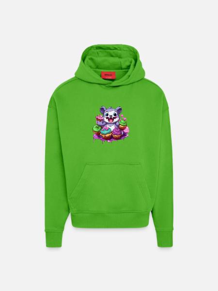 Candy Monster Cupcake Parade - Hoodie- made by SPREAD  - Apple Neon