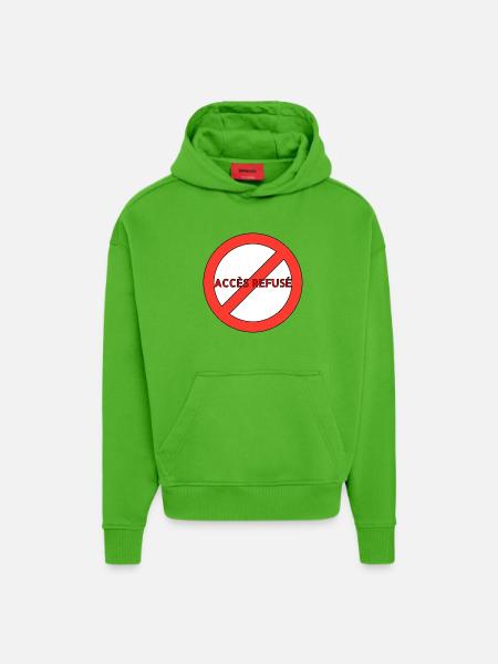 LE SYSTÈME - Sweat à capuche bio épais oversize fabriqué en UE - Apple Neon