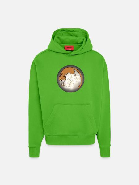 Whiskers of Light - Hoodie- made by SPREAD  - Apple Neon