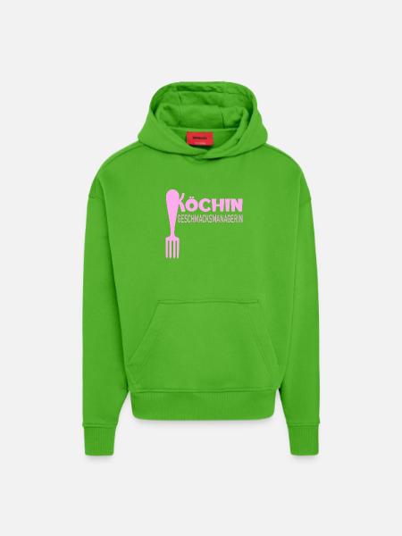 Geschmacksmanagerin Mama Köchin - Hoodie- made by SPREAD  - Apple Neon