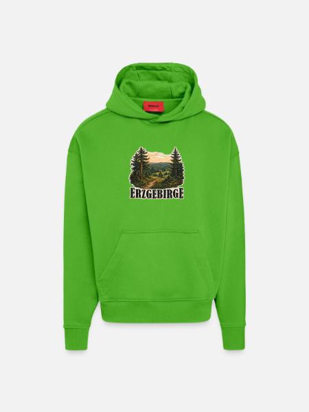 Erzgebirge - Hoodie- made by SPREAD - Apple Neon