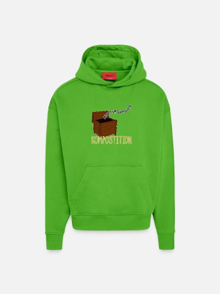 Kompost Musik Garten Humor - Hoodie- made by SPREAD - Apple Neon