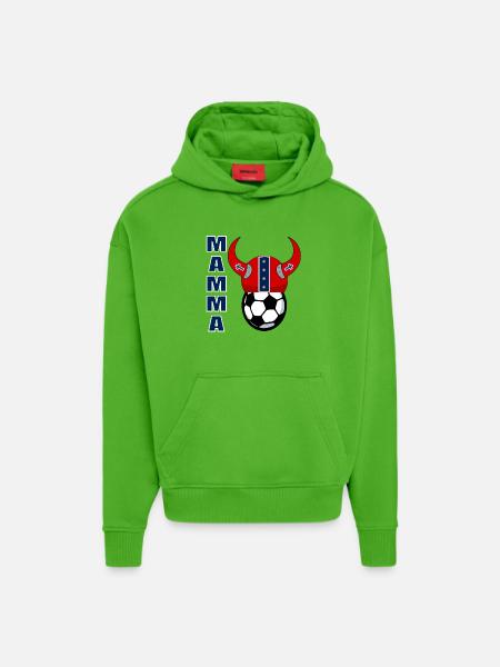 Norwegische Mutter Fußball - Hoodie- made by SPREAD - Apple Neon