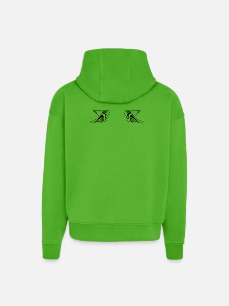 Design 14 (Flügelset, weit) - Hoodie- made by SPREAD - Apple Neon