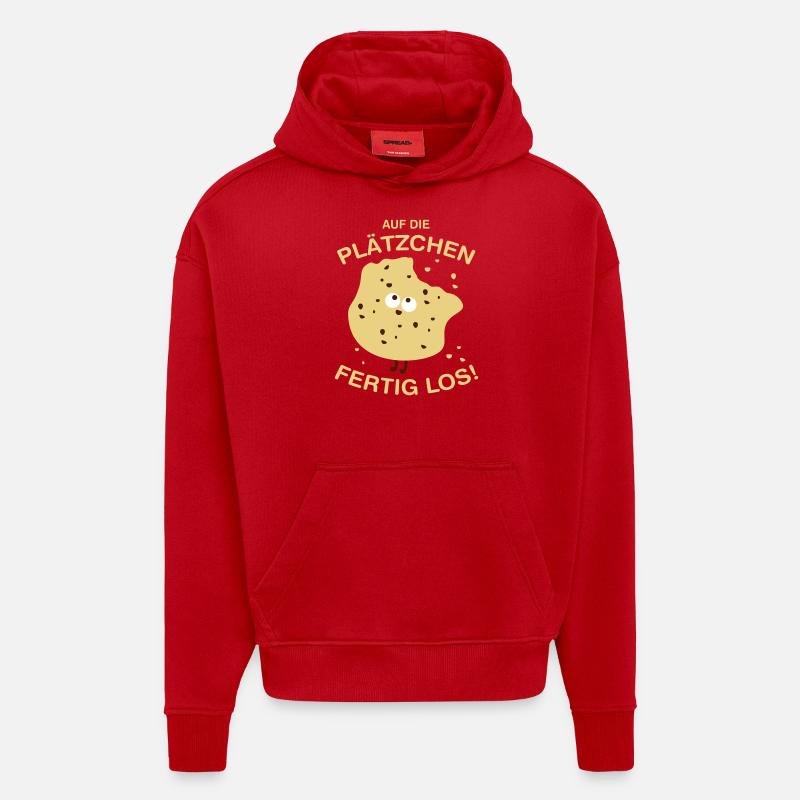 Auf die Plätzchen! - Hoodie- made by SPREAD  - Rot