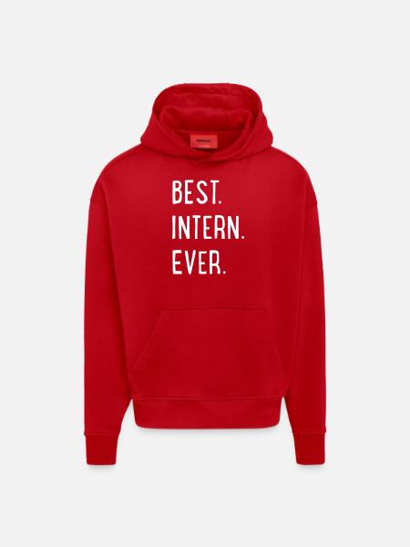 best intern - Hoodie- made by SPREAD - red