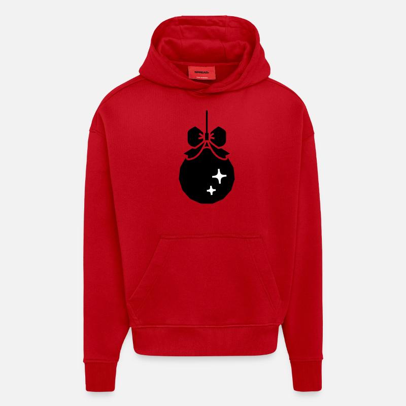 Weihnachts-Deko-Kugel - Hoodie- made by SPREAD  - Rot
