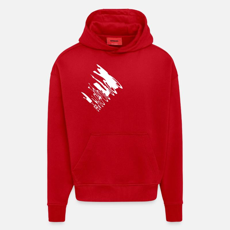 Motorrad Evolution em582 - Hoodie- made by SPREAD  - Rot