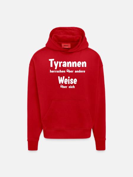 Tyrants rule over others - Hoodie- made by SPREAD - red