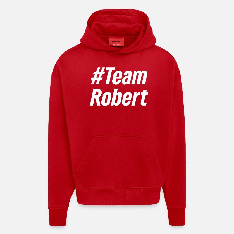 Team Robert - Hoodie- made by SPREAD  - Rot