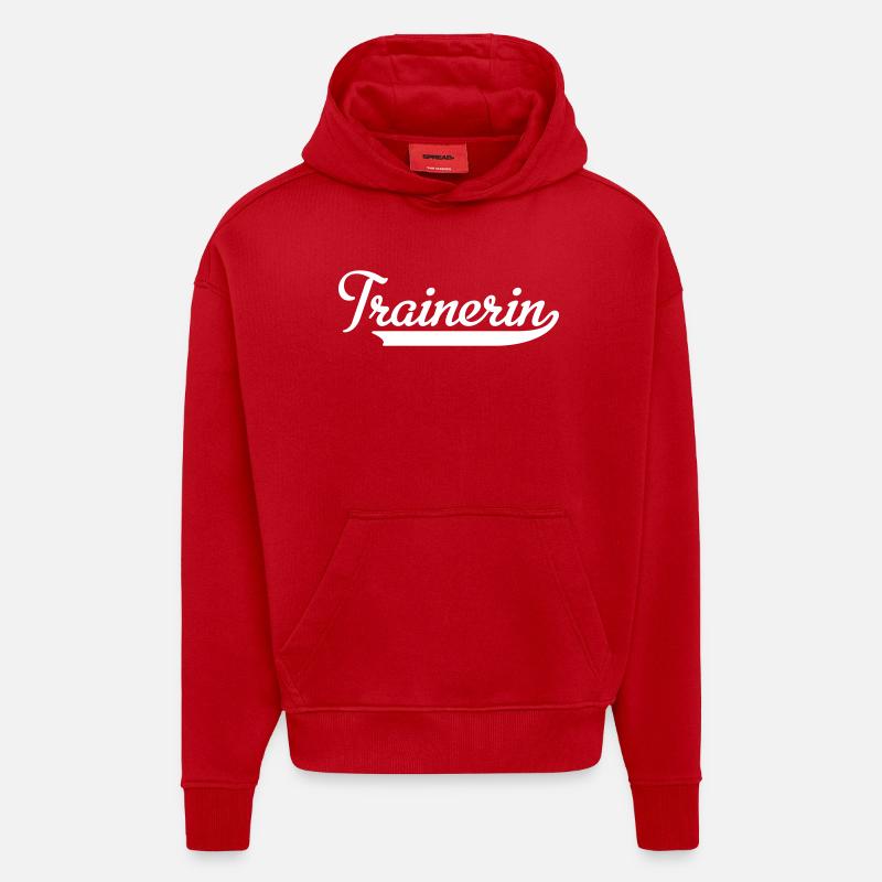 Trainerin - Hoodie- made by SPREAD - Rot